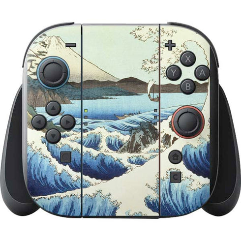 View from Satta Suruga Province by Hiroshige Nintendo Switch 2 (2025) with Joy-Con Skin